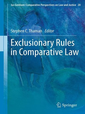 cover image of Exclusionary Rules in Comparative Law